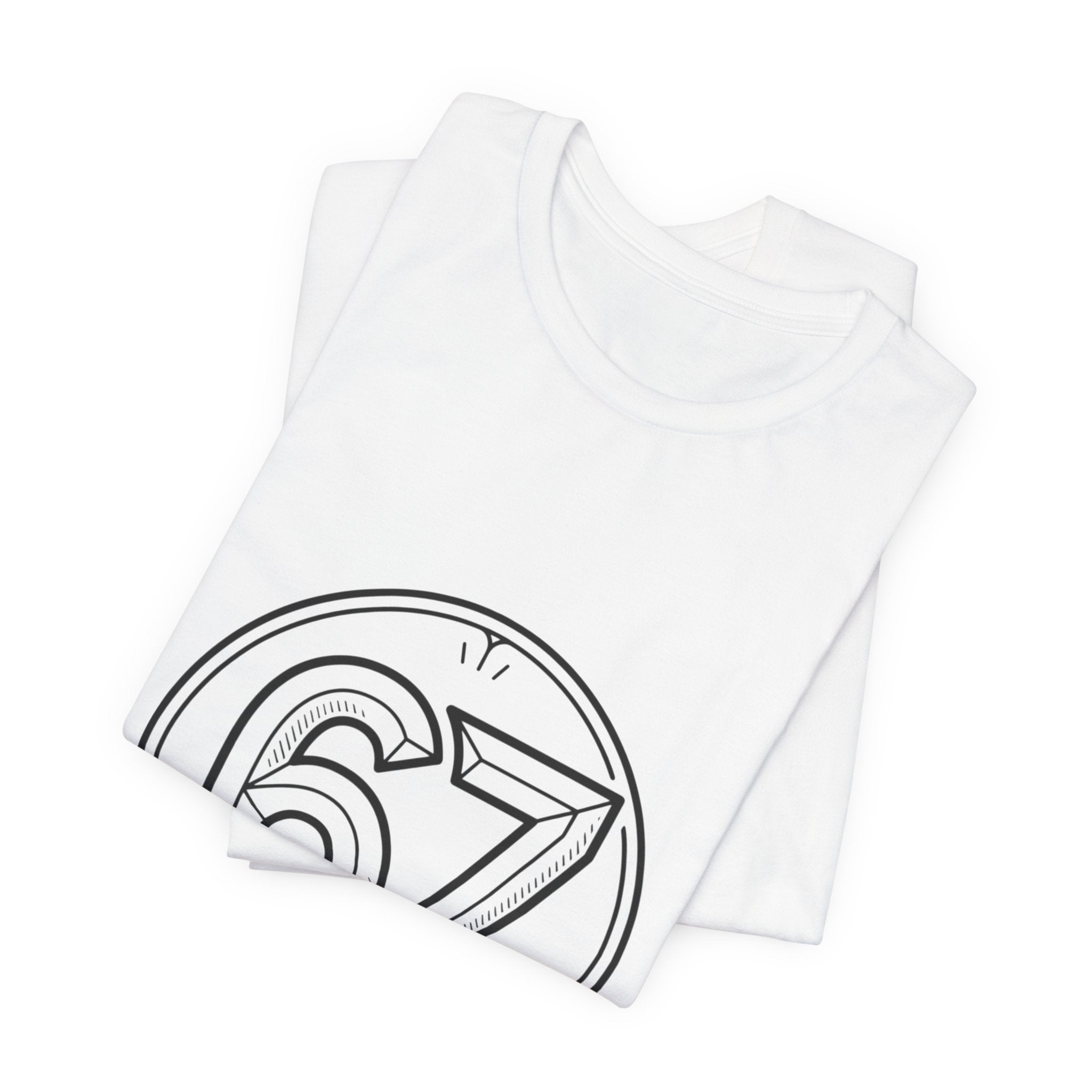 Vintage Number '67' Graphic Tee — Retro Athletic Circle Design